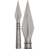 Deluxe Wushu Silver Steel Spear Head: No 3