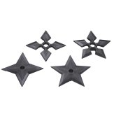 Black Polypropylene Full Contact Ninja Stars - PRE ORDER