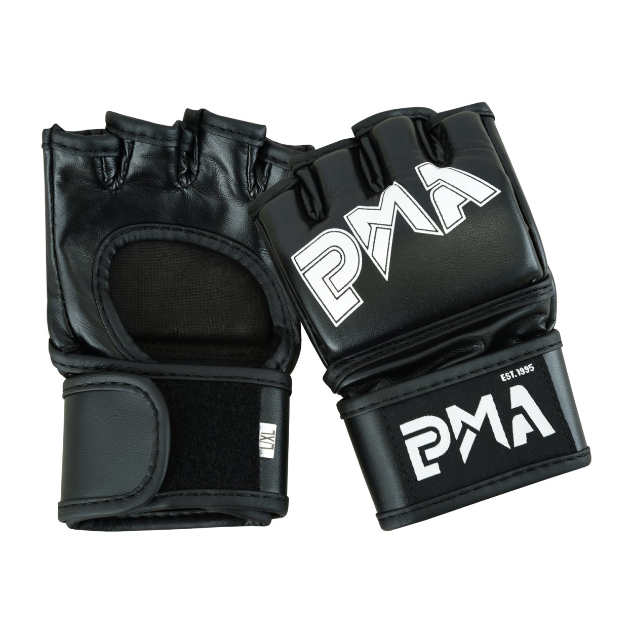 Childrens Elite MMA Grappling Fight Gloves - All Black - Click Image to Close