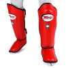 Twins SGL10 Red Double Padded Leather Shin Guards