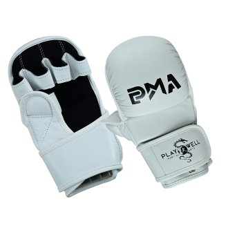 Playwell MMA Sparring 7oz Fight Gloves - Ice White - PRE ORDER