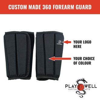Custom Made Martial Arts Forearm Guards - Your Logo