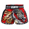 TUFF Retro Red Chinese Dragon Muay Thai Shorts