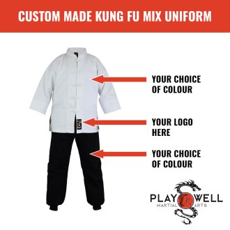 Custom Made Martial Arts Kung Fu Mixed Uniform - Your Logo
