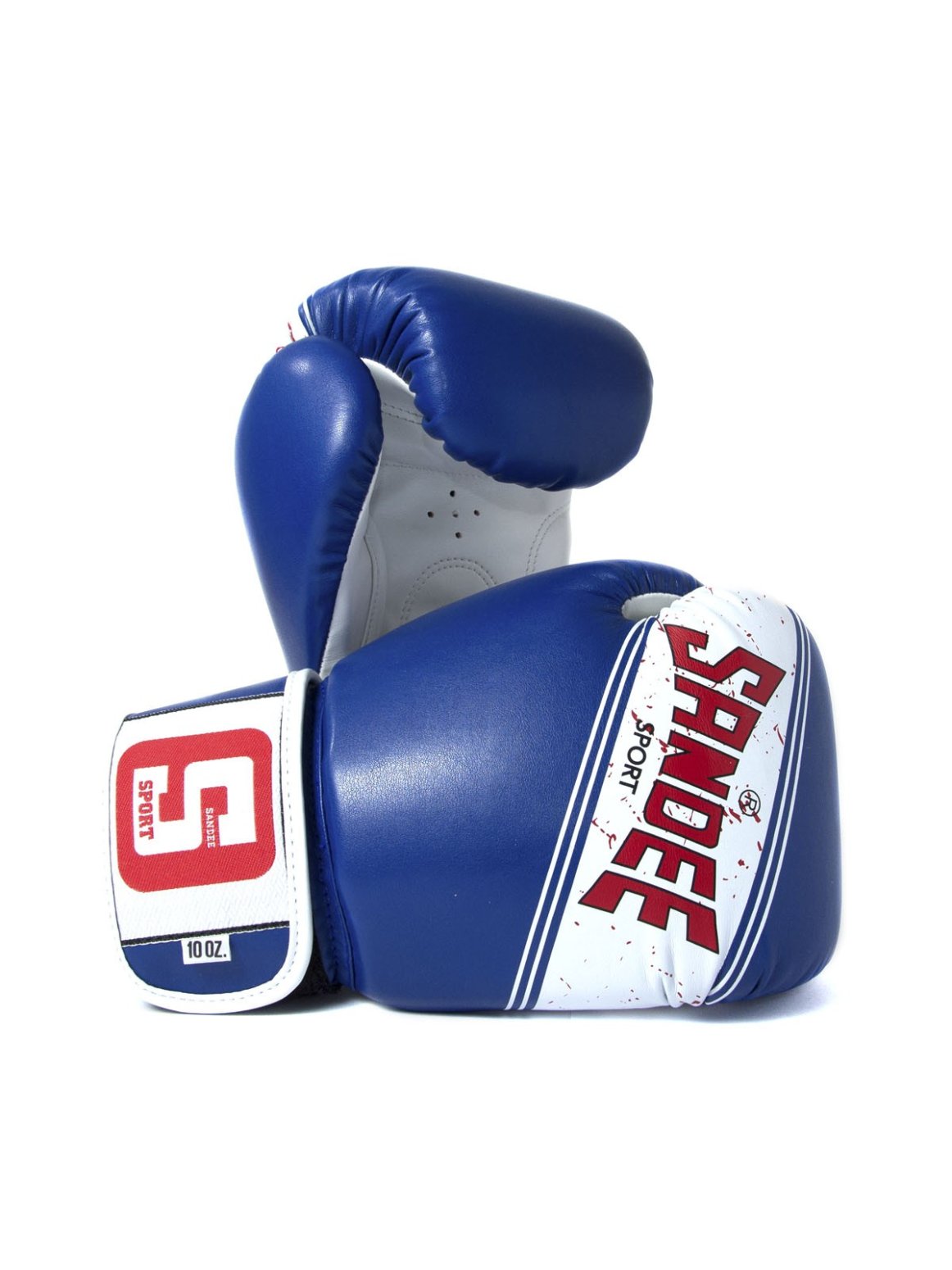 Sandee Sport Muay Thai Boxing Gloves - Blue - Click Image to Close