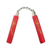 NR-019: 8 in Foam with ball bearing chain: All Red