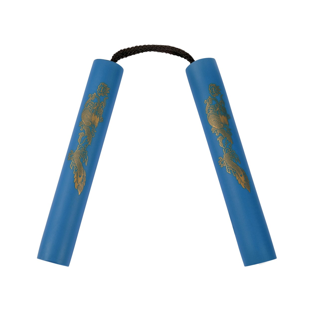 NR-002: 8 Inches Blue Nunchaku Foam with Cord - Click Image to Close
