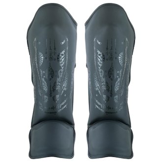 Pro MMA Stand Up Muay Thai Twin Tiger Shin Instep Guards