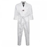 Korean Ultimate Taekwondo Uniform: White V-Neck - Clearance