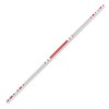 Chrome Competition Silver/Red Ultra Light Bo Staff - 72 Inches