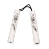 NR-0019: 8 Inches White Nunchaku Foam with Cord