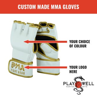 Custom Made Martial MMA Gloves V2 - Your Logo