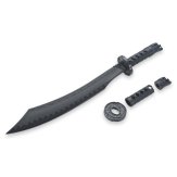 Black Polypropylene Curved Sword - W214