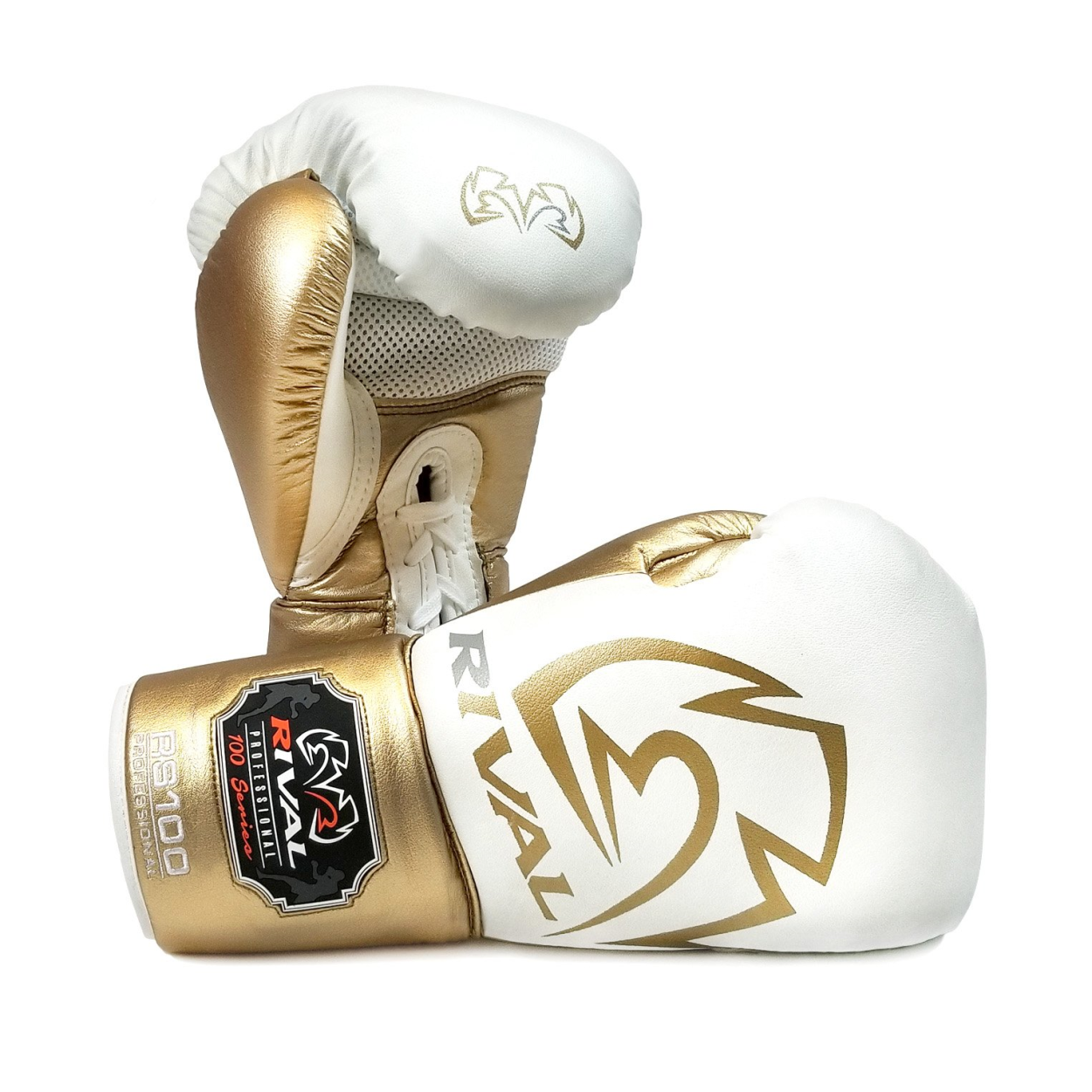 Rival Boxing RS100 Proffesional Sparring Gloves - White - Click Image to Close