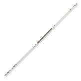 Chrome Competition Silver/Black Lotus Wood Bo Staff - 60 Inches