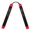 NR-005c: Foam Nunchaku with Cord Black Dragon With Red Tips