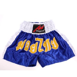 Muay Thai Competition Fight shorts - Blue/White