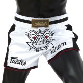Fairtex Vanorn Slim Cut Muay Thai Shorts - White
