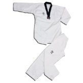 WTF Approved Taekwondo Black V Fighters Suit