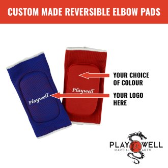 Custom Made Martial Reversible Elbow Pads - Your Logo