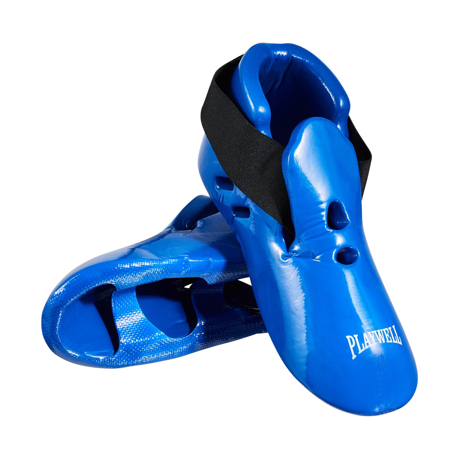 Dipped Foam Sparring Boots - Royal Blue (B268A) - Click Image to Close