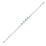 Chrome Competition Silver/Blue Lotus Wood Jo Staff - 50 Inches