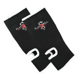 Playwell Muay Thai Childrens Elasticated Ankle Support - Black