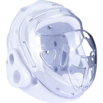 HAYASHI KARATE WKF APPROVED WHITE HEAD GUARD