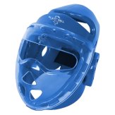 Dipped Foam Headguard with Acrylic Full Face Mask - Blue
