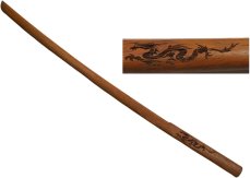 Wooden Bokken With Laser Carved Dragon - PRE ORDER