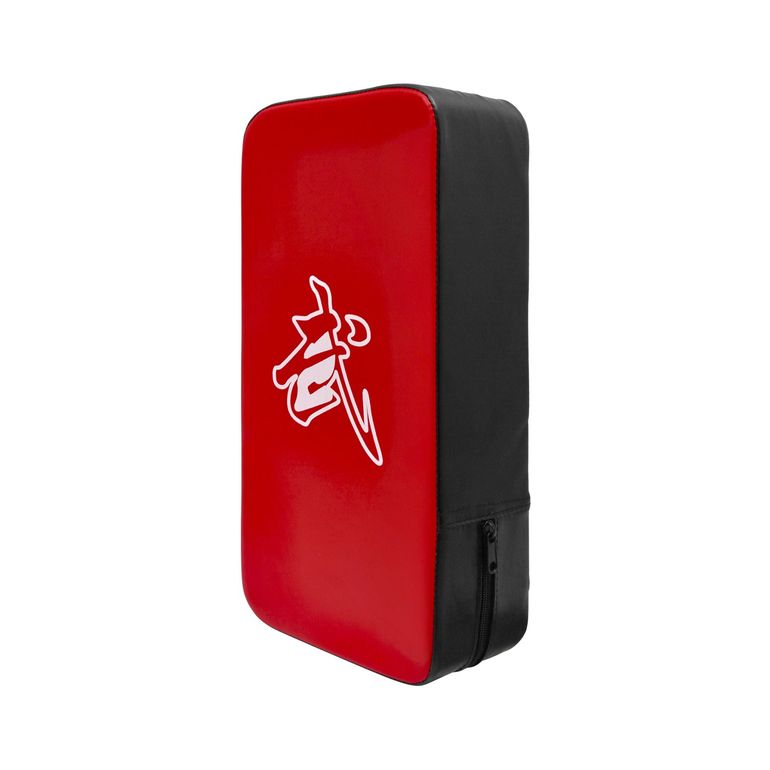 Muay Thai Beginners Kick Pad Black/Red - Single - Click Image to Close