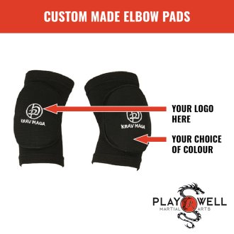 Custom Made Martial Arts Elbow Pads - Your Logo