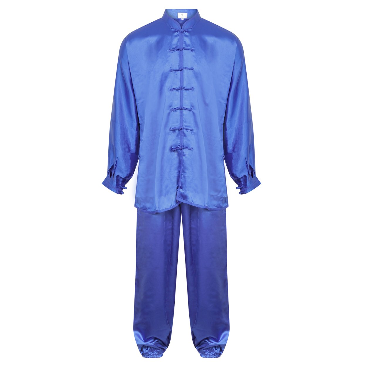 Tai Chi / Kung Fu Silk Uniform - Blue - Click Image to Close