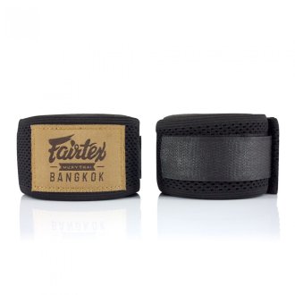 Fairtex Black Mesh Hand Wraps - 4.5M