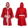 Plain Satin Boxing Gown - Red Plain Satin Boxing Gown - Red