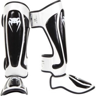 Venum MMA Muay Thai Elite Predator Shin Guards - White/Black