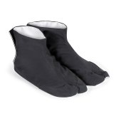 Ninja Indoor Tabi Socks: Black - Canvas Sole