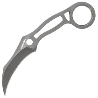 Schrade Grey TI Coated Karambit Neck Knife