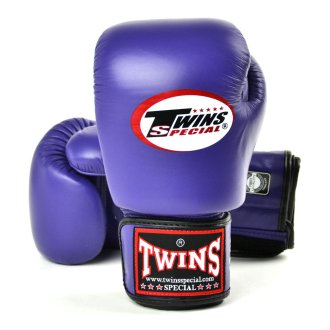 Twins BGVL3 Leather Boxing Gloves - Purple