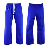 Judo Trousers: Bleached (Blue) 10oz - (Double Padded Knees)
