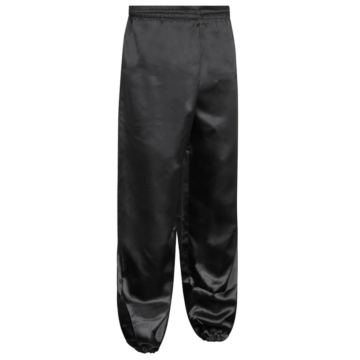 Wushu Black Silk Trousers - Click Image to Close