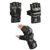Krav Maga Leather Black Grappling & Striking Gloves