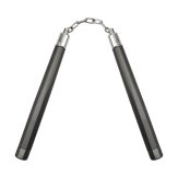 Heavy Aluminium Nunchaku With Chain: Dark Grey