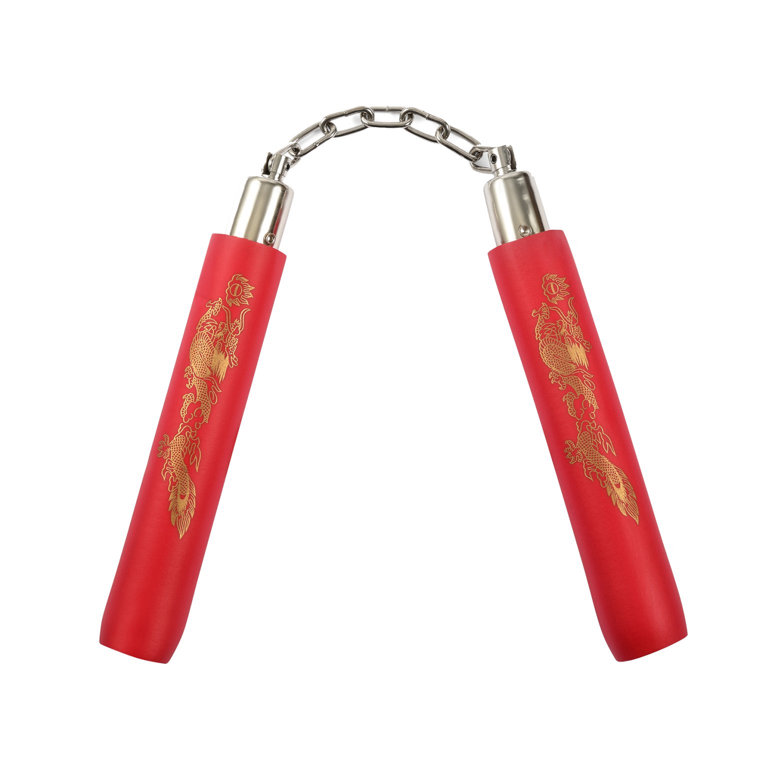 NR-019: 8 in Foam with ball bearing chain: All Red - Click Image to Close