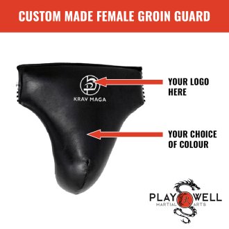 Custom Made Martial Arts Deluxe Male Groin Guards - Your Logo