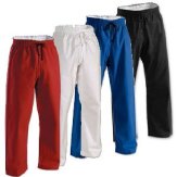 Karate Trousers Red P/C