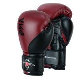 Elite Leather Two Tone Series Boxing Gloves - Maroon/Black