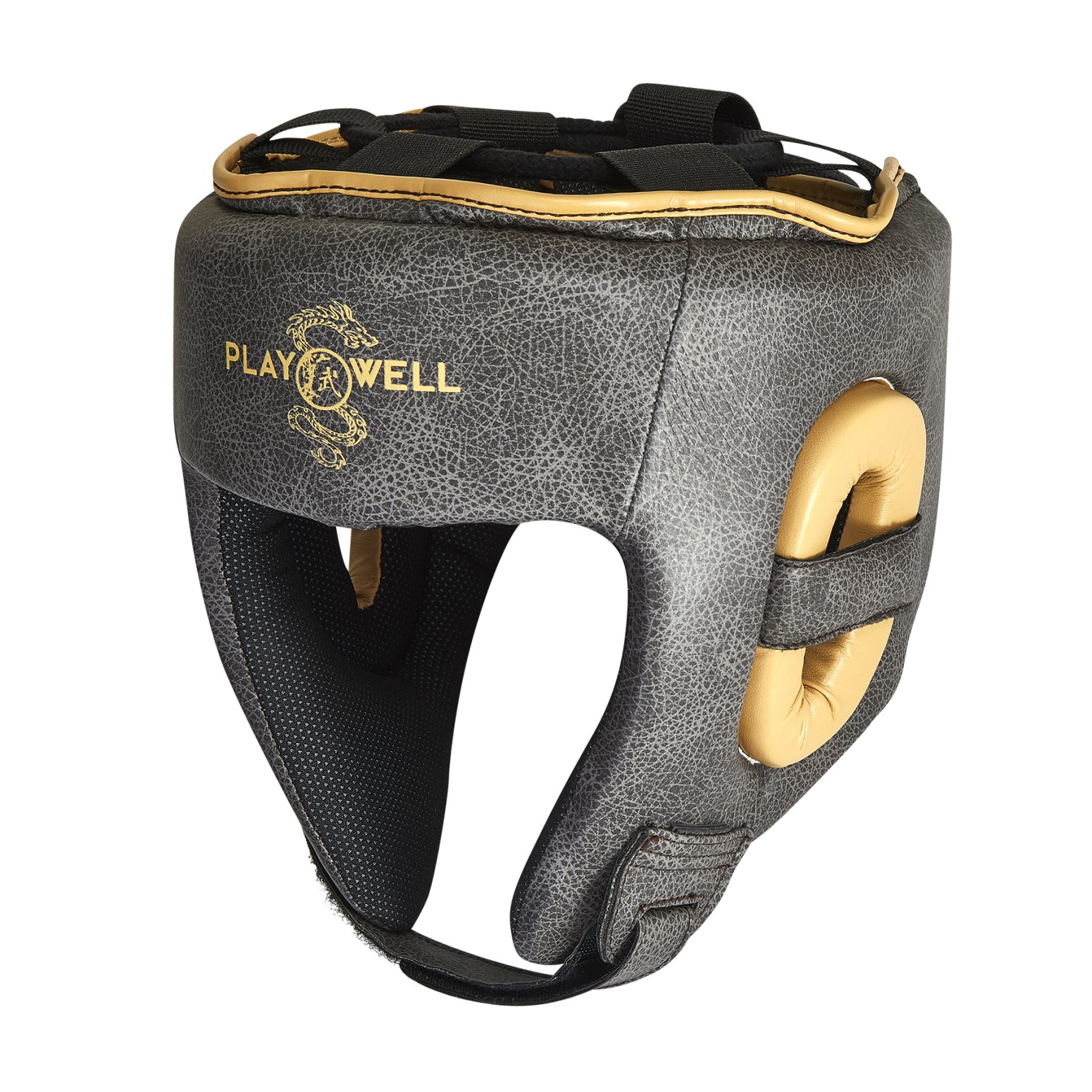 Playwell "Vintage Series" Boxing / MMA Head Guard - Click Image to Close