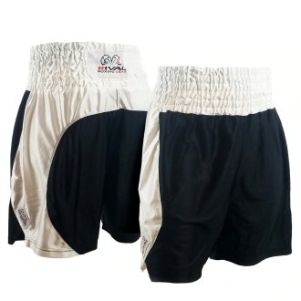 Rival Dazzle Guerrero Boxing Fight Shorts - Black/White