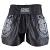 Twin Tiger Satin Muay Thai Competition Fight Shorts - Black